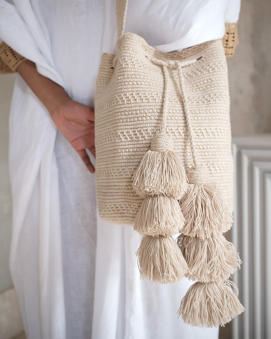 Mochila wayuu Basic Sand