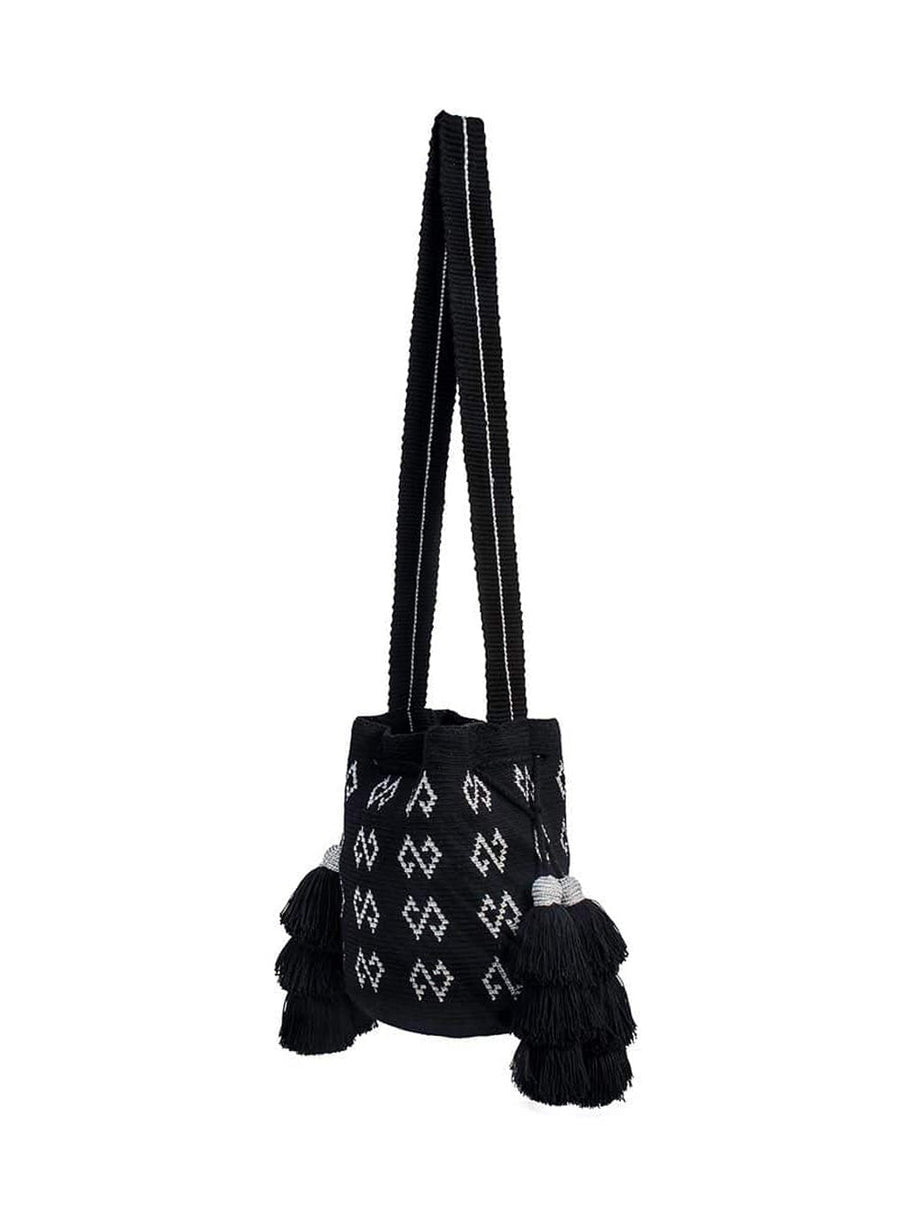 Mochila  Wayuu Silver Black