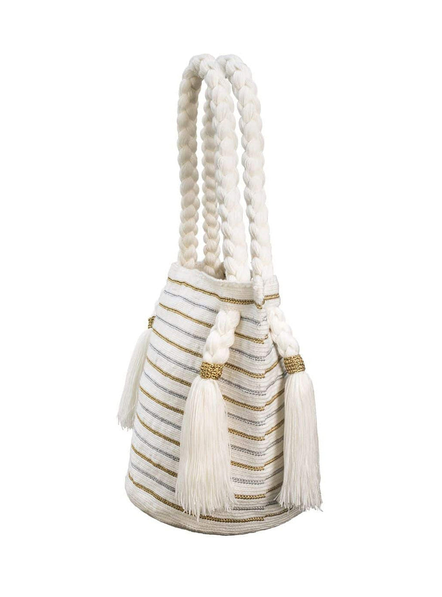 Tote bag  wayuu silver gold