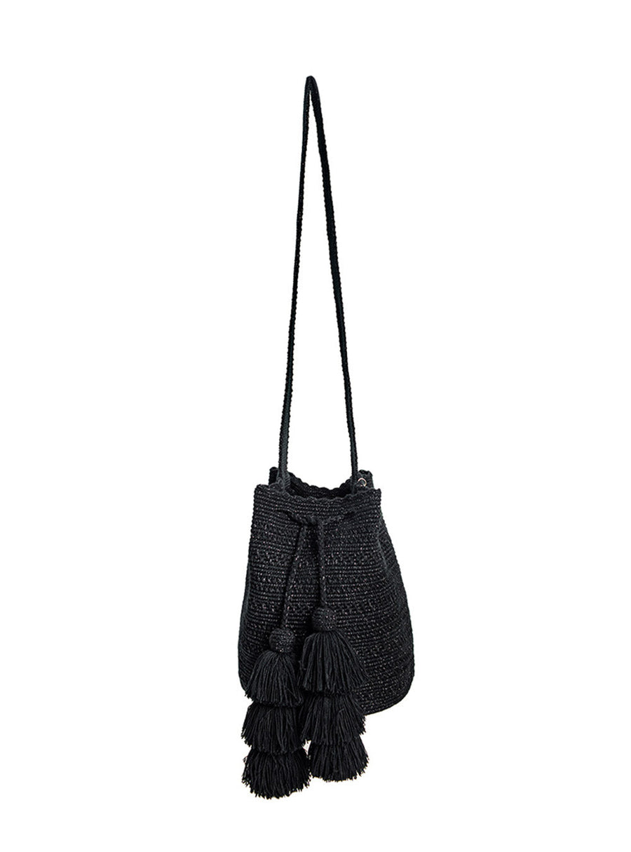 Mochila wayuu Shiiliwaiya Black