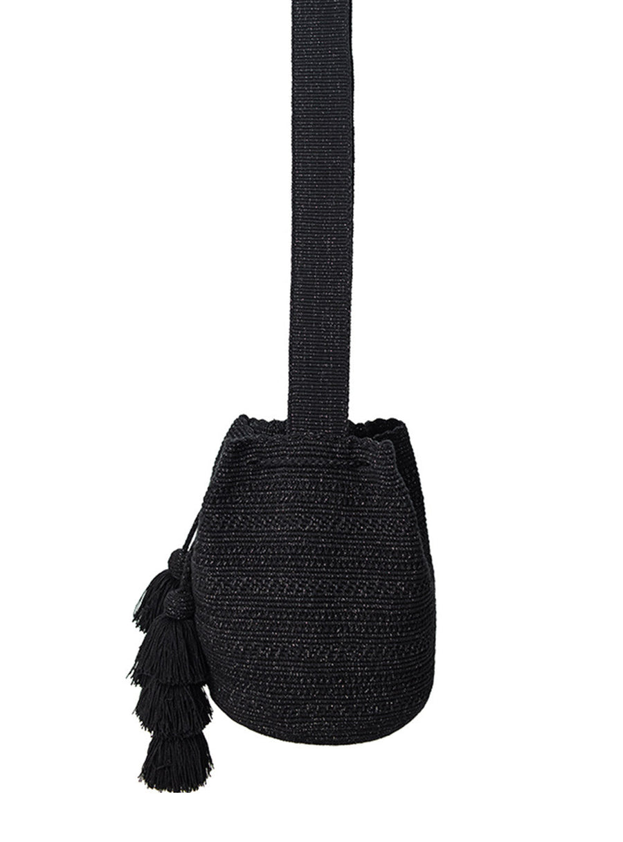 Mochila wayuu Shiiliwaiya Black